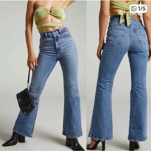 Levi’s 70s high rise flare jeans